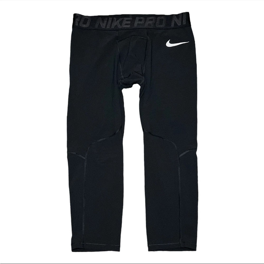 Nike Pro Men’s Compression 3/4 Tights Black Size XL – Training Leggings